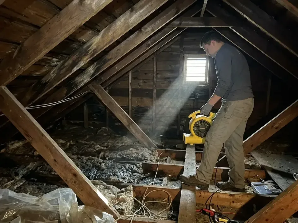 attic-water-damage-drying-proc-007 — frequently asked questions, Emergency Water Extraction & 24/7 Flood Response in Wilmore…